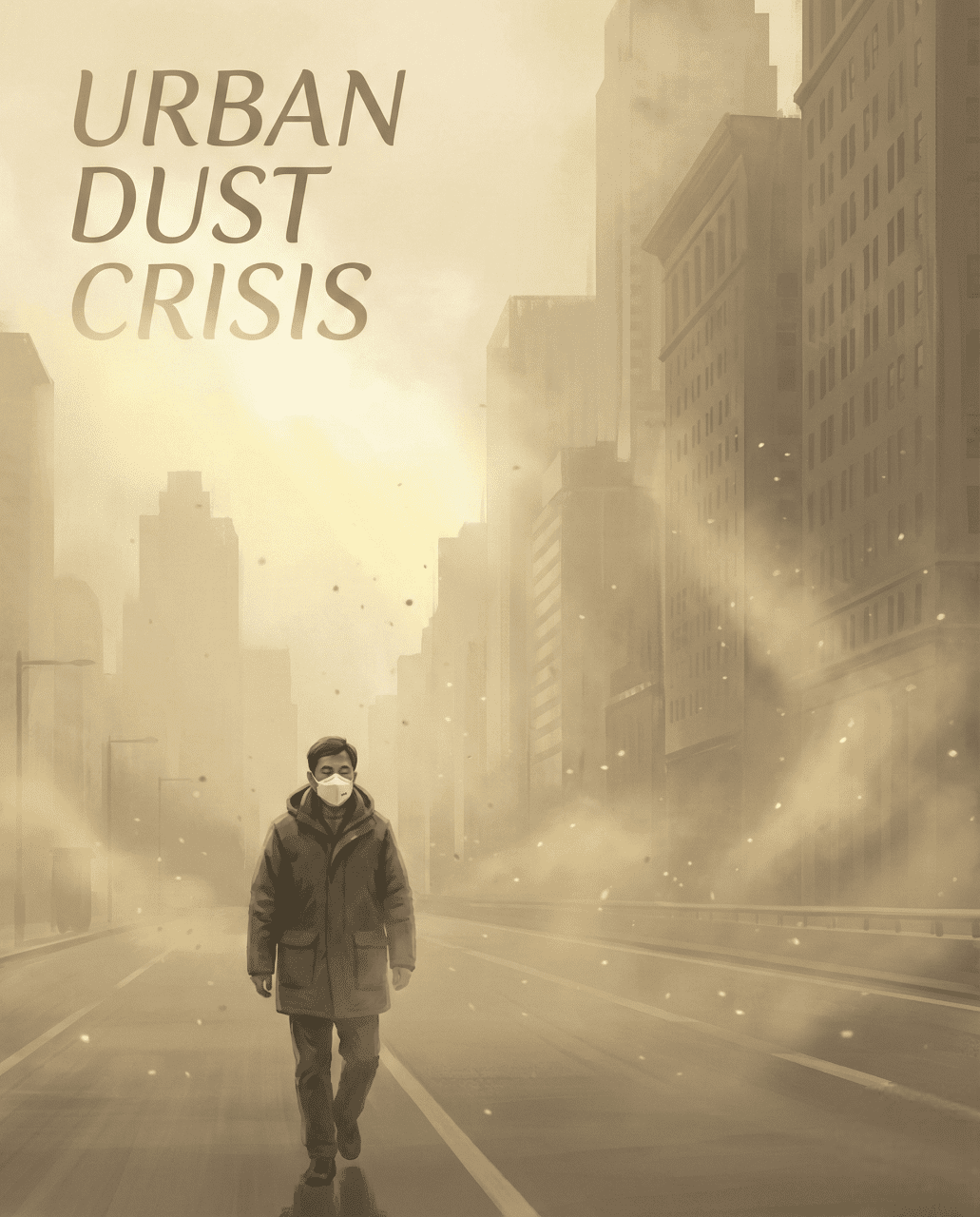 황사 미세먼지로 뿌옇게 뒤덮인 서울 도심 풍경