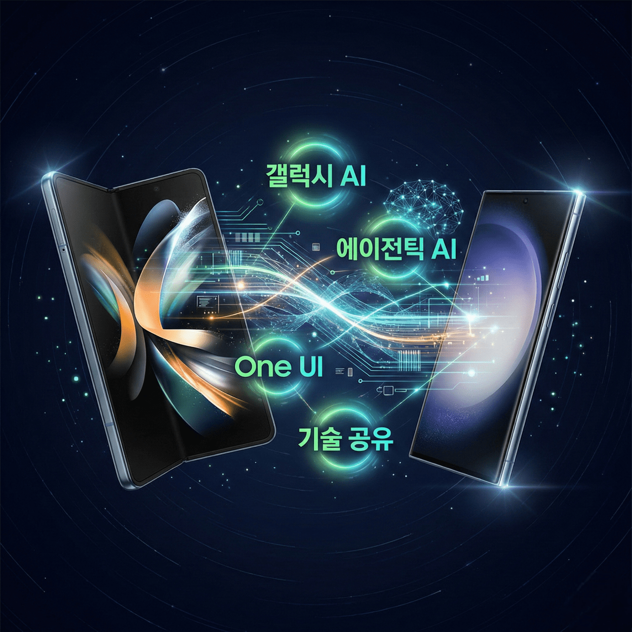 갤럭시 Z폴드7과 갤럭시 S26의 삼성 AI 생태계 연결성