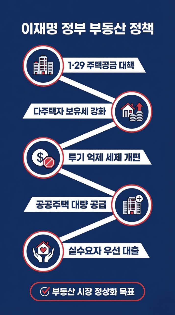 1/29주택공급대책,다주택자보유세강화,투기억제세제개편,공공주택대량공급,실수요자우선대출