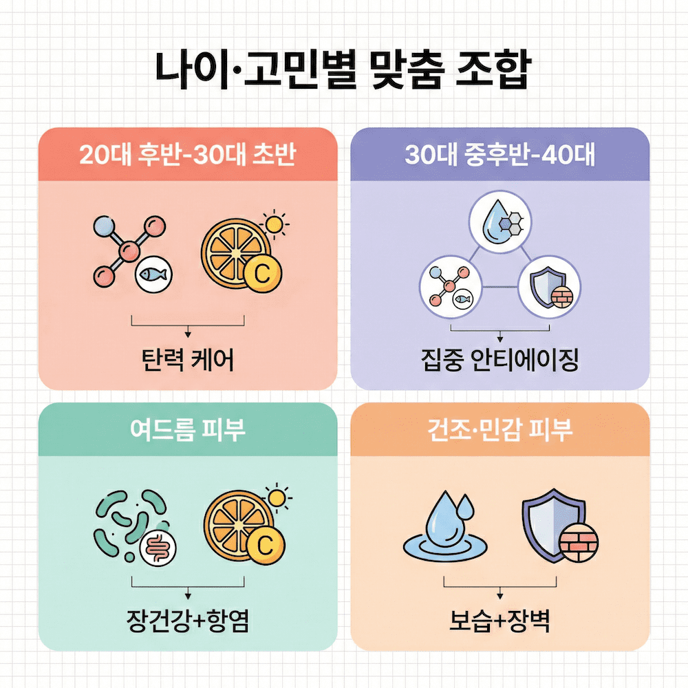 나이·고민별 맞춤 조합 가이드