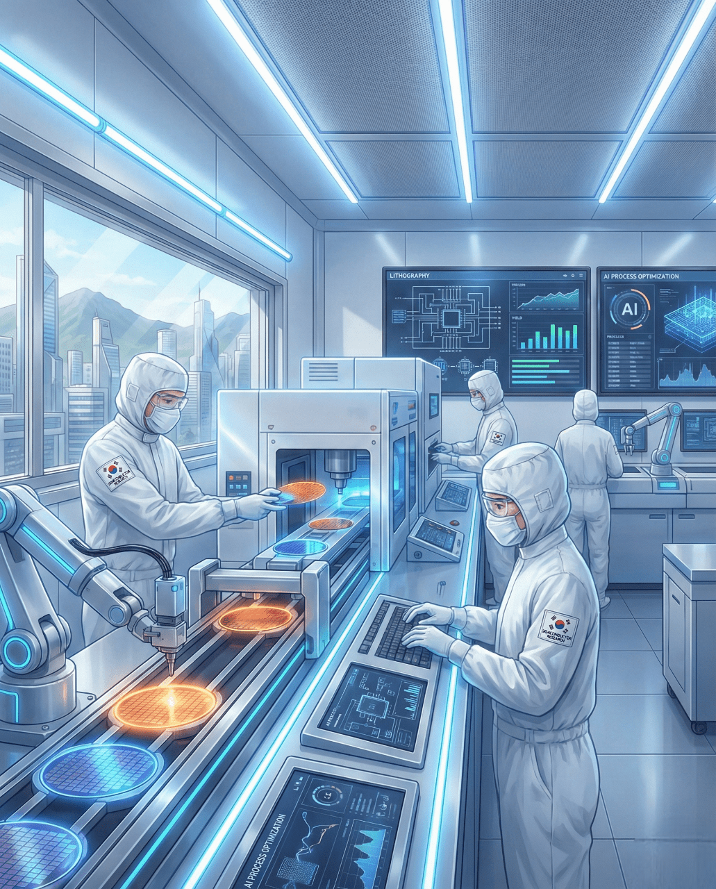 최첨단 반도체 제조 시설