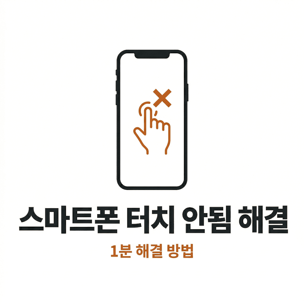 스마트폰 터치 안됨 해결 방법