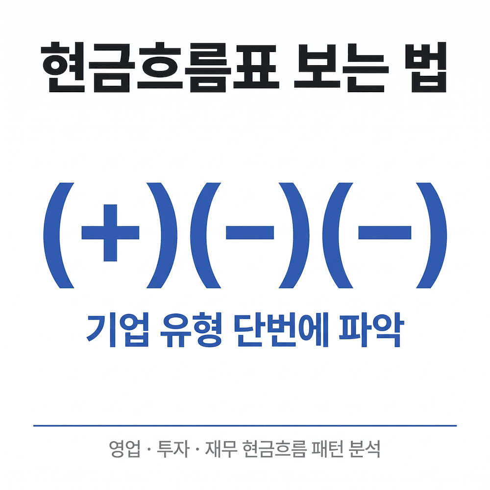 현금흐름표 보는 법 영업 투자 재무 현금흐름 완전 정리 썸네일